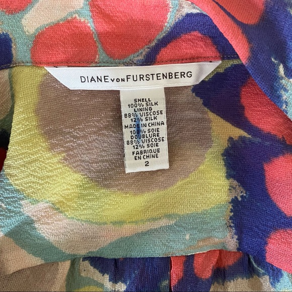 DVF Summer Wrap Silk Dress NWOT - Picture 7 of 11